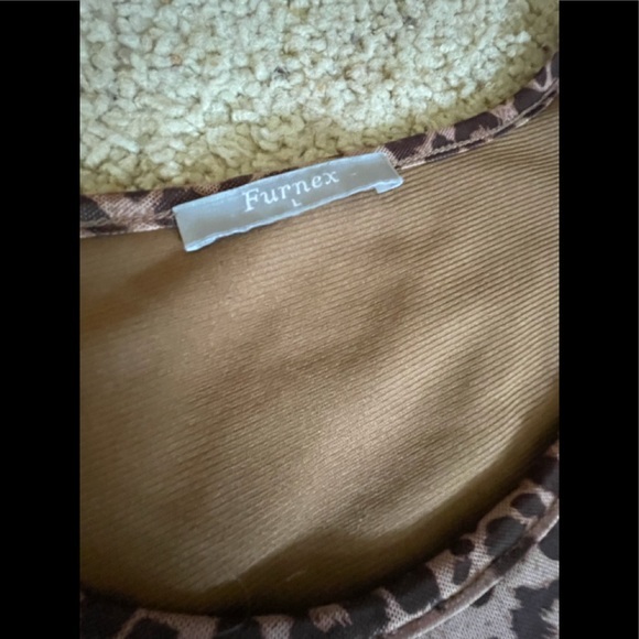 Women’s Sz Large Furnex Brand Cheetah Print Top - Picture 5 of 10